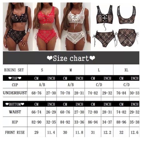 Black High Waisted Lace Bikini - Picture 5 of 5